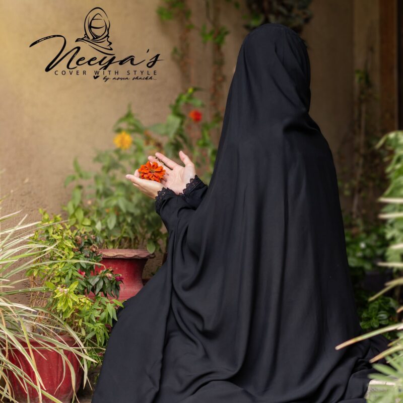 Plain with lace (Black)