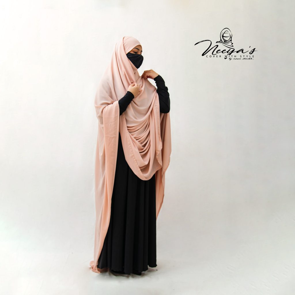 Niqab Chaader - Salmon Pink