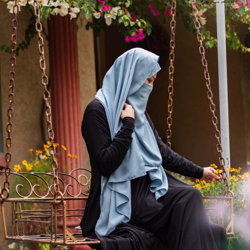 Hijab and Niqab (Sea Blue)