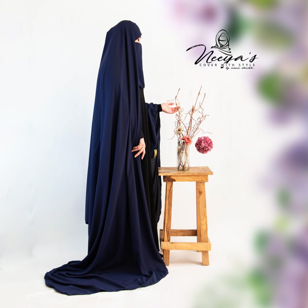 Niqab Chaader - Navy Blue