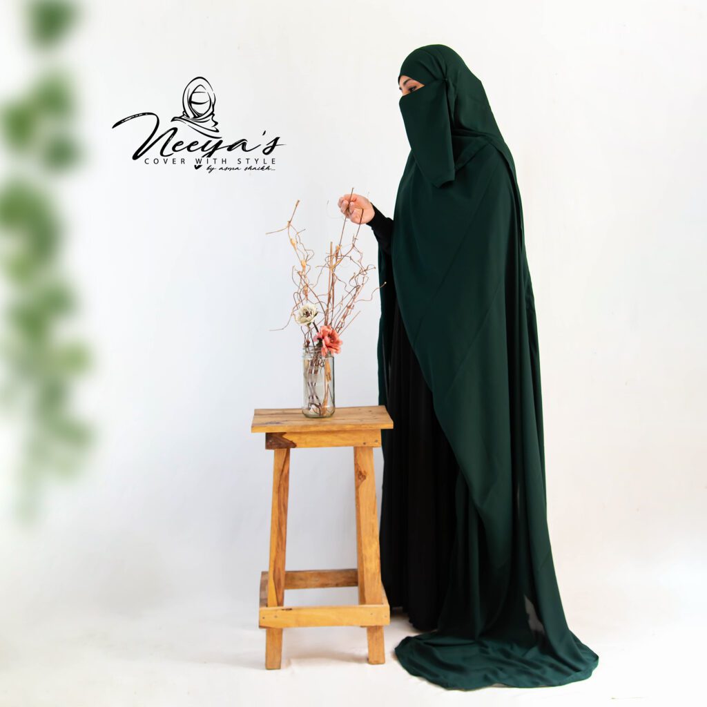 Niqab Chaader - Dark Green
