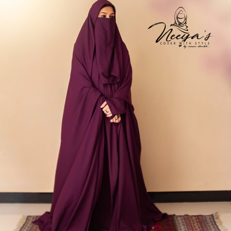 Wine purple Khimaar