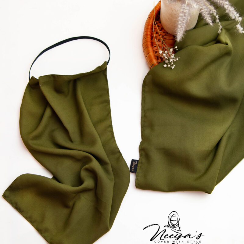 Hijab and Niqab (Mehndi Green)